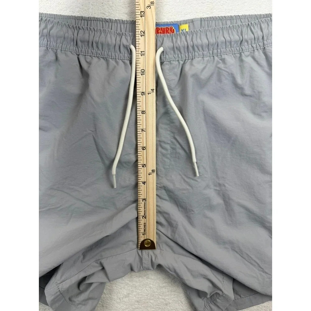 Empyre Mens Gray Recycled Nylon Mesh Lined Swim Trunks Shorts‎ XL